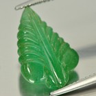 Green Emerald 4 96 Ct   Leaves Carved 17 4 X 11 6 Mm  Natural Gemstone Columbia
