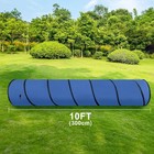 10ft Dog Agility Tunnel - Tear-resistant Oxford Cloth Training Tunnel For All   