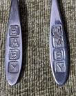 Vintage Baby Fork   Spoon Set Treasured Tot Stainless Steel Child Flatware