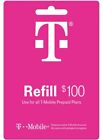 T-mobile  100 Prepaid Refill Card  Airtime  Top Up  Recharge 