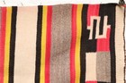 Antique Navajo Rug Native American Indian 58x22 Striped Rug Textile Weaving Vtg