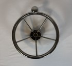 11    Boat Steering Wheel Stainless Steel Marine 5 Spoke Helm Wheel W  Knob