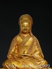 11 6 tibet Buddhism Temple Bronze Gilt Tsongkhapa Master Shamanism Buddha Statue