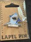 Cape Cod Shark Lapel Pin  Enamel Jaws Souvenir Shark Week New Sealed Package