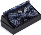 Silk Bow Ties For Men Paisley Adjustable Pre-tied Bow Tie And Pocket Square New