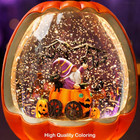 Halloween Snow Globe Lantern With Pumpkin Halloween Decorations Indoor For Home 