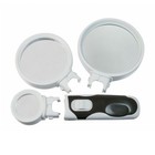 Portable 2 5x 5x 16x Magnifying Glass Loupe Handheld Zoomer Magnifier 2 Led Lamp