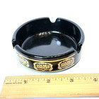 Golden Nugget Las Vegas Ashtray Rat Pack Vintage Glass Casino Sinatra Black
