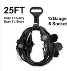 25ft Power Extension Cord 3 Prong  16 Gauge Sjtw 5-15r Cable Male Plug To Female