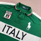 Vtg Polo Ralph Lauren Italy Big Pony Polo Shirt Green Men Xxl Custom Fit Ita  10