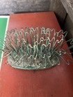 Vintage Metal Blue Ribbon Hairpin Flower Frog  4