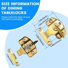 Sdtc Tech 2 Pack Dining Table Locks Metal Spring Table Leaf Buckle Latches