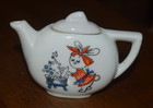 Vintage Porcelain Childrens  Play Dishes Tea Set Bunny Rabbit Washing Dishes
