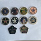 Federal Law Enforcement Challenge Coin Lot Of 10 Fbi  Cia  Nsa  Marshals  Osama