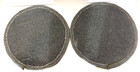 Set Of 2 Hand Hooked Crewel Wool Floral Chair Pads 14    Round Cottage Core