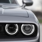 Vlincar Left Driver Side Headlight For Dodge Challenger 2015-2021 Halogen Black