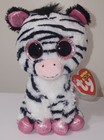 Ty Beanie Boos - Izzy The Zebra  justice Exclusive  6  New Mwmts Stuffed Toy