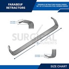 Farabeuf Retractors 6   Double Ended Set Of 2 Stainless Steel German Grade
