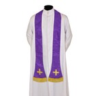 Purple Roman Chasuble Fiddleback Vestment 5pcs Mass Set Casulla Chasuble Italian