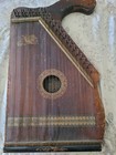 Antique Mandolin Harp Zither Victorian Parlor Usa Americsn Music Co
