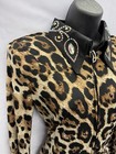 Western Show Shirt By Western Collection- Leopard Black