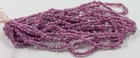 Antique Vintage Clear Darker Pink Lined Czech Glass 9 0 Cut Seed Beads Wb60-36