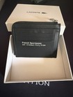 Lacoste Men s Black Zip Wallet Card Holder With Logo  Credit Card Feature