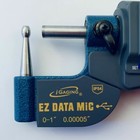 Tube Micrometer   Ip54   Tube Ball Spherical Anvil    Xlarge Lcd 0-1  0 00005 