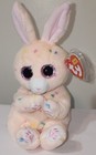Ty Beanie Bellies - Peaches Easter Bunny Rabbit 6  New Plush Stuffed Animal Toy