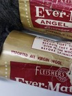Lot Of 7 Skeins Fleishers Angel Fleece 100  Virgin Wool Yarn Knitting  1 Oz Ea