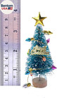 22pcs Doll House Christmas Decoration Fake Light String Hat Wreath Mini Tree Gif