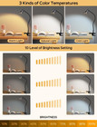 Clip On Usb Reading Light 3 Color Modes 10 Brightness Levels Flexible Gooseneck