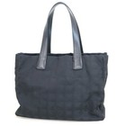 Chanel Travelline Tote Mm Tote Bag Coco Mark Nylon X Leather Blackxgoldhardware 
