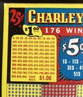 Vintage 25 Cent Charley Punch Board Gambling Trade Stimulator
