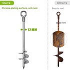 30  Heavy-duty Ground Anchors Screw In  3  Wide Spiral Earth Anchors For Swin   
