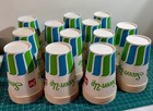 Vintage 1960 s Early Uncola 7-up Wax Paper Dixie Cups - Sold In Lots Of 5
