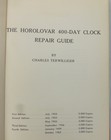 Hard Cover Book Horolovar 400 Day Anniversary Clock Repair Guide 1962 Best Offer