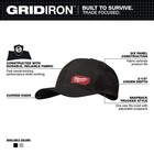 Milwaukee Unisex Gridiron Adjustable Fit Trucker Cap  Black  Model  505b