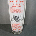 Vintage Glass Mcm Mid Century Martini Cocktail Shaker Mixer Bar Recipes 9 Inches