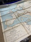 1940 Antique Map Of Europe   The Near East 34 x38  During World War Ll  rare 