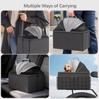 Dog Pet Bike Basket For Rear Rack Detachable Dog Carrier For Bicycle With Safety