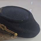 Antique 1880s Us Sons Of Veterans Kepi Hat Wool Size7 Marked Insignia Spanish Us