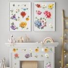 Vintage Flower Rub On Transfers For Crafts - Wxiben 6 Sheets Flower Rub On Trans