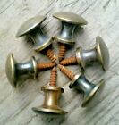 6 Vtg  Antique Style Solid Brass Stacking Barrister Bookcase 3 4  Knob Pull   k1