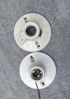 Vintage Porcelain Ceiling Light Fixture Plug In Housing Home Renovation
