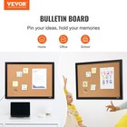 Vevor Cork Board Bulletin Board 36  X 24  With Mdf Sticker Frame Wall Mounted