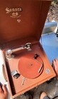 Antique Sonora  Table Top Hand Crank 78 Phonograph Player Works Great
