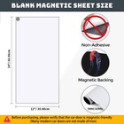Blank Car Magnetic Sheets - 2 Pack 24 x12  Strong Flexible Car Magnet Sign Fo   