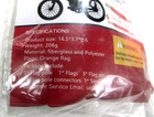Bike Safety Flag Kit - 2pcs Reflective Usa Flags  orange   American  For Cycl   