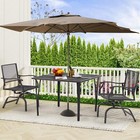 3 Pieces Outdoor Patio Dining Furniture Set 2-chairs 1-table Backyard Garden